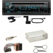 Kenwood KDC-BT960DAB Bluetooth DAB Einbauset für Mercedes SLK R170 W208 W210