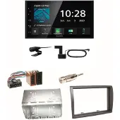 Kenwood DMX5020DABS Android Auto CarPlay Einbauset für Fiat Ducato Boxer Jumper