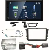 Kenwood DMX129DAB DAB+ Bluetooth USB Einbauset für Skoda Fabia Roomster Praktik
