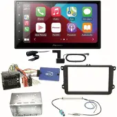 Pioneer SPH-DA160DAB Android Auto Einbauset für EOS Polo Caddy Amarok Scirocco