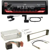 JVC KD-X282DBT Bluetooth DAB USB Einbauset für Seat Leon Toledo 1M