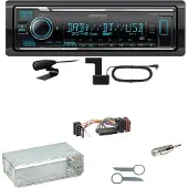 Kenwood KMM-BT508DAB Bluetooth Digitalradio Einbauset für Mercedes E-Klasse W124