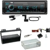 Kenwood KMM-BT508DAB Bluetooth Digitalradio Einbauset für Ford Fusion Fiesta