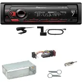 Pioneer MVH-S420DAB Bluetooth DAB+ AUX USB Einbauset für Mercedes E-Klasse W124
