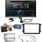 Kenwood DPX-7300DAB Bluetooth DAB Einbauset für Seat Alhambra Altea XL Leon