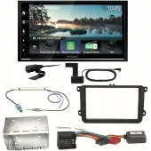 Kenwood DMX7722DABS Android Auto Einbauset für Skoda Fabia Roomster Praktik