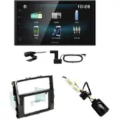 Kenwood DMX-125DAB USB Bluetooth DAB+ Einbauset für Mitsubishi Pajero ab 2015
