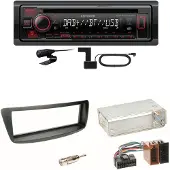 Kenwood KDC-BT450DAB Bluetooth DAB Einbauset Toyota Aygo Citroen C1 Peugeot 107