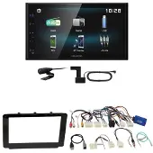 Kenwood DMX-125DAB USB Bluetooth MP3 DAB+ Einbauset für Toyota Hilux 2016-2019