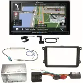 Pioneer AVIC-Z830DAB Navigation DAB+ Einbauset für Beetle Jetta Sharan Tiguan T5