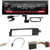 JVC KD-X282DBT Bluetooth Digitalradio USB Einbauset für BMW 3er E46