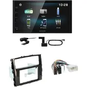 Kenwood DMX-125DAB USB Bluetooth DAB+ Einbauset für Mitsubishi Pajero ab 2015