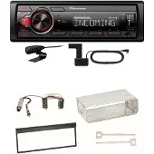 Pioneer MVH-330DAB Bluetooth Digitalradio Einbauset für Skoda Fabia 6Y