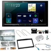 Pioneer SPH-DA230DAB CarPlay DAB+ Einbauset für Peugeot 207 307 Partner Expert