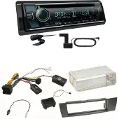 Kenwood KDC-BT760DAB Bluetooth Digitalradio Einbauset für BMW E90 E91 E92 E93