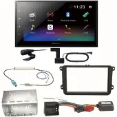 Pioneer DMH-A340DAB DAB+ Bluetooth Einbauset für Skoda Fabia Roomster Praktik