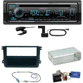 Kenwood KDC-BT740DAB Digitalradio Einbauset für Beetle Jetta Sharan Tiguan T5