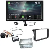 Kenwood DNX-7190DABS Android Auto DAB+ Einbauset für Tiguan Amarok Caddy Jetta