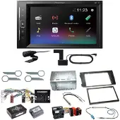 Pioneer DMH-A240DAB Digitalradio Bluetooth Einbauset für Audi A6 4B Facelift