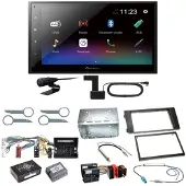 Pioneer DMH-A340DAB Digitalradio Bluetooth Einbauset für Audi A6 4B Facelift