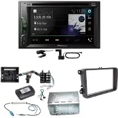 Pioneer AVH-A3200DAB Bluetooth Digitalradio CD Einbauset für T6 Sharan 2 Beetle