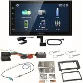 Kenwood DMX129DAB DAB+ Bluetooth USB Einbauset für T5 2003-2015 Multivan