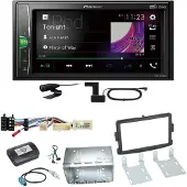 Pioneer DMH-A3300DAB Bluetooth USB DAB+ Einbauset für Dacia Duster Lodgy Logan
