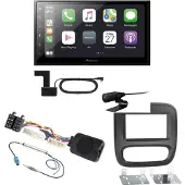 Pioneer SPH-DA250DAB Bluetooth MP3 USB DAB+ CarPlay Einbauset für Fiat Talento