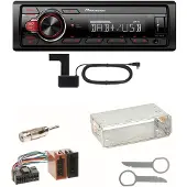 Pioneer MVH-130DAB Digitalradio USB Einbauset für Mercedes A C M Klasse