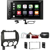 Pioneer AVH-Z3200DAB DAB+ FLAC Digitalradio USB Einbauset für Mazda 2 2008-2014