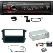 Pioneer MVH-S420DAB DAB+ Bluetooth Einbauset für Skoda Fabia Roomster Praktik