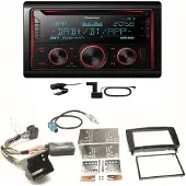 Pioneer FH-S820DAB DAB+ USB Bluetooth Einbauset für Mercedes CLK W209 Facelift