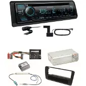 Kenwood KDC-BT560DAB Bluetooth Digitalradio USB CD Einbauset für Audi A1 8X