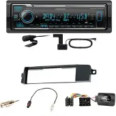 Kenwood KMM-BT508DAB Bluetooth Digitalradio USB Einbauset für BMW 3er E46