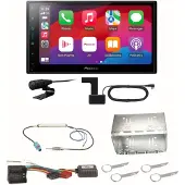 Pioneer SPH-DA77DAB CarPlay Android Auto DAB+ Einbauset für Fox Polo 9N3