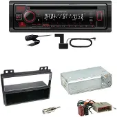 Kenwood KDC-BT450DAB Bluetooth Digitalradio CD Einbauset für Ford Fiesta Fusion