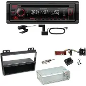 Kenwood KDC-BT450DAB Bluetooth Digitalradio CD Einbauset für Ford Fusion Fiesta