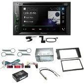 Pioneer AVH-A3200DAB Bluetooth Digitalradio CD MP3 Einbauset für Audi A6 4B