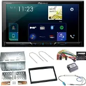 Pioneer SPH-DA230DAB CarPlay DAB+ Einbauset für Citroen C2 C3 Berlingo Jumpy