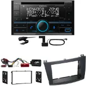 Kenwood DPX-7300DAB Bluetooth Digitalradio USB CD Einbauset für Mazda 3 BL