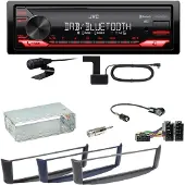 JVC KD-X282DBT Bluetooth Digitalradio USB Einbauset Smart ForTwo 450