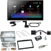 Pioneer DMH-A340DAB DAB+ Bluetooth Einbauset für Peugeot 307 Citroen C2 C3