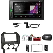 Pioneer DMH-A3300DAB USB Digitalradio MP3 DAB+ Einbauset für Mazda 2 2008-2014