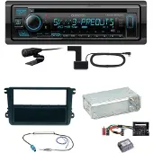 Kenwood KDC-BT960DAB Bluetooth DAB Einbauset für Beetle Jetta Sharan Tiguan T5