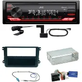 JVC KD-X282DBT Bluetooth DAB Einbauset für Seat Leon Alhambra Altea XL