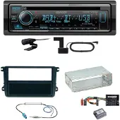 Kenwood KDC-BT740DAB Digitalradio Einbauset für Seat Leon Altea XL Alhambra