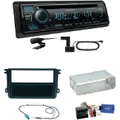 Kenwood KDC-BT560DAB Bluetooth DAB Einbauset für Beetle Jetta Sharan Tiguan T5
