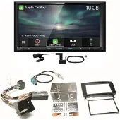 Kenwood DNX-7190DABS Android Auto DAB+ Einbauset für Mercedes CLK W209 Facelift