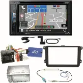 Pioneer AVIC-Z730DAB Navigation DAB+ Einbauset für Seat Alhambra Altea XL Leon