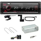 Kenwood KMM-BT408DAB Bluetooth Digitalradio Einbauset für Dacia Duster bis 2012